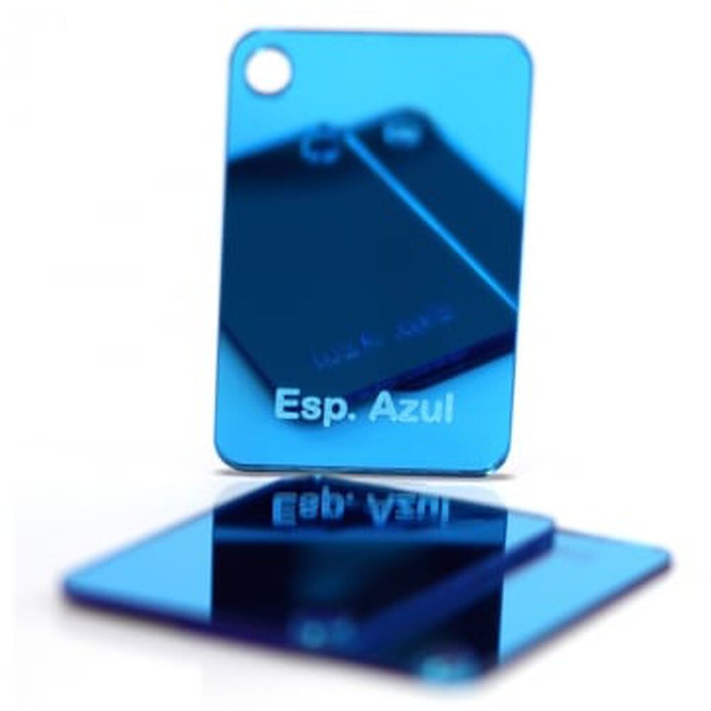 CHAPA DE ACRILICO ESPELHADO AZUL 1000X2000X2MM, , large